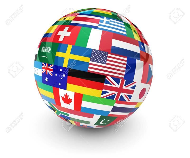 International Flags Globe International Flags Globe