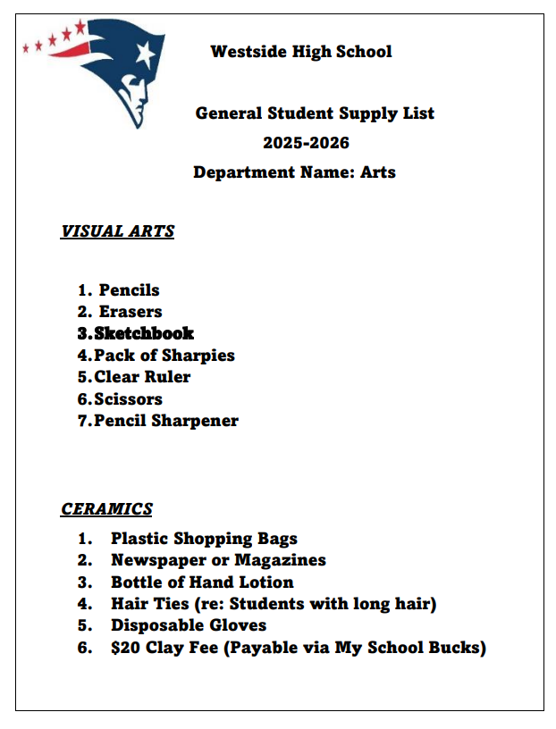 Class Supplies