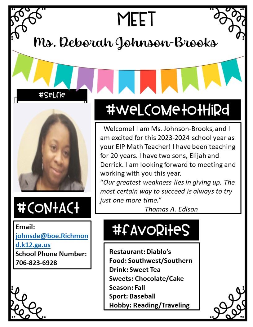 meet the teacher flyer