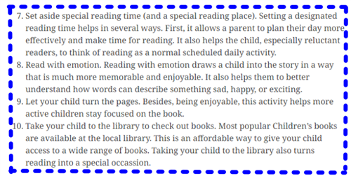 more reading tips