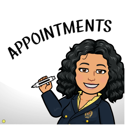 Appointments with Ms. Nelson