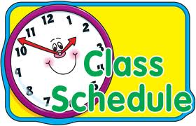 Class schedule
